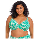 Elomi Fiji Falls Underwired Plunge Bikini Top - Marine